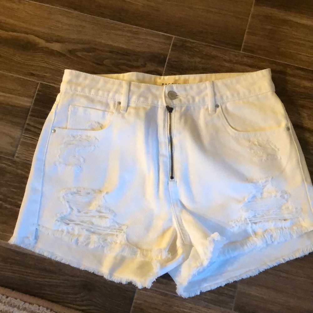 Denim High Rise  Shorts